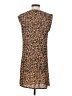 Zara 100% Polyester Animal Print Brown Casual Dress Size S - photo 2