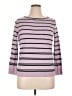 Talbots 100% Merino Stripes Purple Wool Sweater Size 1X - photo 1