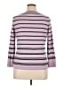Talbots 100% Merino Stripes Purple Wool Sweater Size 1X - photo 2