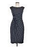 DressBarn Polka Dots Blue Casual Dress Size 6 - photo 1