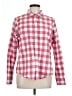 Pendleton 100% Cotton Checkered-gingham Pink Long Sleeve Button-Down Shirt Size L - photo 1