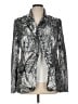 Fashion Nova 100% Polyester Metallic Silver Blazer Size XL - photo 1