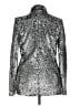 Fashion Nova 100% Polyester Metallic Silver Blazer Size XL - photo 2