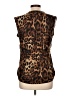 Dots 100% Polyester Brown Sleeveless Blouse Size L - photo 2