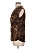 Dots 100% Polyester Brown Sleeveless Blouse Size L - photo 5