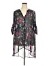 Torrid Gray 3/4 Sleeve Blouse Size 2X Plus (2) - photo 1