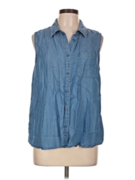 Time And Tru Sleeveless Button Down Shirt
