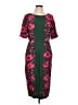 Boden 100% Polyester Tropical Green Cocktail Dress Size 10 - photo 1