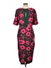 Boden 100% Polyester Tropical Green Cocktail Dress Size 10 - photo 2