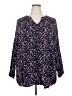 Woman Within Polka Dots Black 3/4 Sleeve Blouse Size 26 (2X) - photo 1
