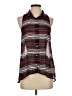 Toska Stripes Black Sleeveless Button-Down Shirt Size S (estimated) - photo 1