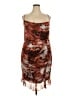 Shein Curve Tie-dye Brown Cocktail Dress Size 20 Plus (4) - photo 1