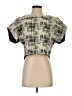 BCBGMAXAZRIA Runway Gray Short Sleeve Blouse Size S (estimated) - photo 1