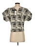 BCBGMAXAZRIA Runway Gray Short Sleeve Blouse Size S (estimated) - photo 2