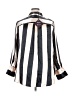 Ava & Viv Stripes Silver 3/4 Sleeve Blouse Size XXL - photo 2
