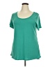 Lularoe Solid Teal Short Sleeve Top Size XXL - photo 1