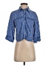 Zara Stripes Blue 3/4 Sleeve Button-Down Shirt Size XS - photo 1
