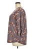 Beacon Floral Purple Gray 3/4 Sleeve Blouse Size 2X - photo 5
