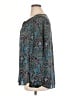 Talbots 100% Polyester Paisley Teal Long Sleeve Blouse Size 1X - photo 5