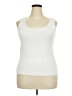 Caslon White Tank Top Size 2X - photo 1