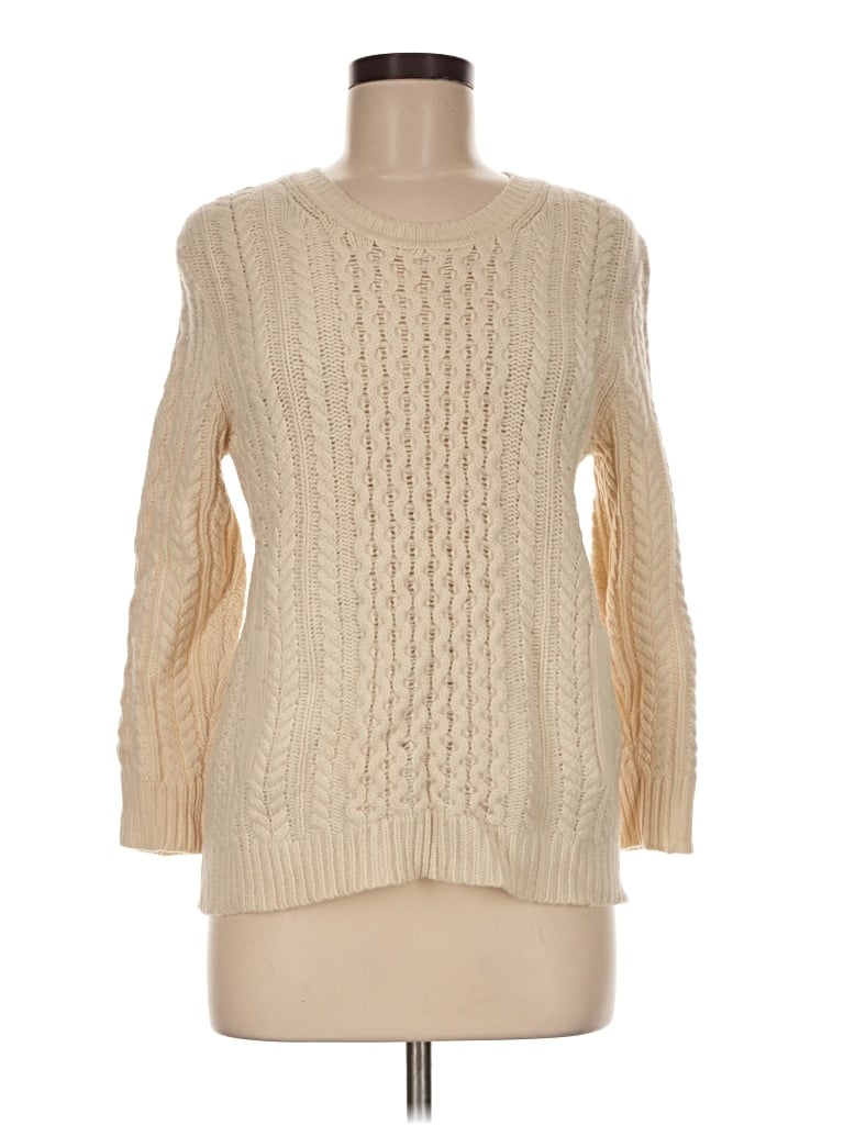 Pre-owned Jcrew Pullover Sweater In Ivory