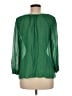 J.Crew Green 3/4 Sleeve Silk Top Size 6 - photo 2