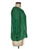 J.Crew Green 3/4 Sleeve Silk Top Size 6 - photo 4