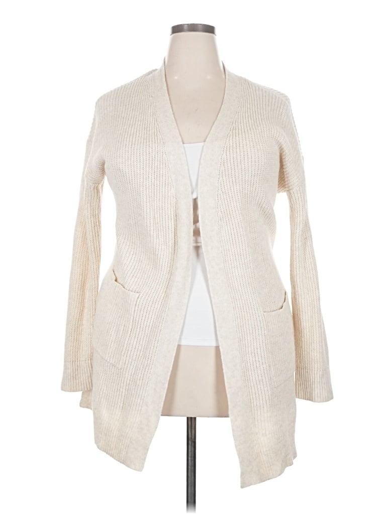 Pre-owned Auden Cardigan Sweater In Ivory