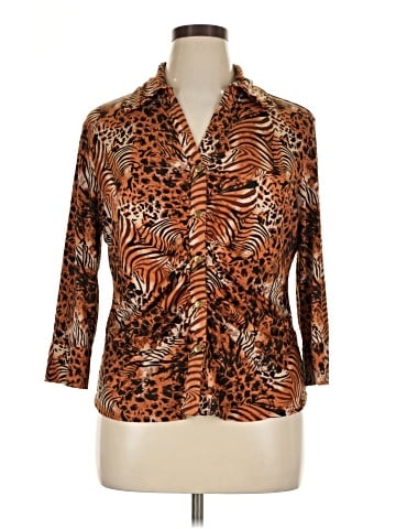 Dennis by Dennis Basso 3/4 Sleeve Blouse (view 1)