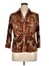 Dennis by Dennis Basso Animal Print Orange 3/4 Sleeve Blouse Size XL - photo 1