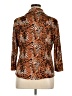 Dennis by Dennis Basso Animal Print Orange 3/4 Sleeve Blouse Size XL - photo 2
