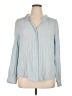 wonderly Blue Long Sleeve Blouse Size XL - photo 1