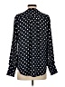 J.Crew 100% Polyester Polka Dots Black Long Sleeve Blouse Size S - photo 2