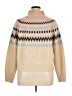 La Vie Rebecca Taylor Chevron-herringbone Tan Wool Pullover Sweater Size XL - photo 2