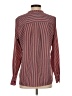 CAbi 100% Polyester Stripes Burgundy Long Sleeve Blouse Size S - photo 2