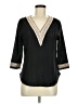 Assorted Brands Black 3/4 Sleeve Blouse Size M - photo 1