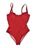 Cupshe Solid Red One Piece Swimsuit Size XL - photo 1