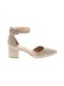 Dream Pairs Ivory Gold Heels Size 10 - photo 1