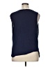 Halogen 100% Polyester Blue Sleeveless Blouse Size XL - photo 2