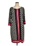 I.N. Studio Graphic Black Casual Dress Size 1X - photo 1