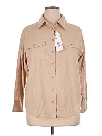 Universal Standard 3/4 Sleeve Button-Down Shirt (view 1)