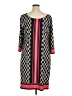 I.N. Studio Graphic Black Casual Dress Size 1X - photo 2