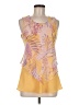 Secret 100% Polyester Yellow Sleeveless Blouse Size M - photo 1