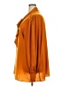 City Chic 100% Polyester Orange 3/4 Sleeve Blouse Size 24 Plus (XXL) - photo 5