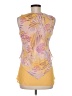 Secret 100% Polyester Yellow Sleeveless Blouse Size M - photo 2