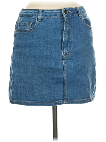 Kimchi Blue Denim Skirt (view 1)