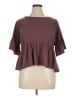 Arula Burgundy Short Sleeve Top Size XL - photo 1