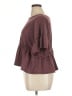 Arula Burgundy Short Sleeve Top Size XL - photo 5
