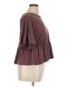 Arula Burgundy Short Sleeve Top Size XL - photo 4