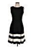 Calvin Klein Stripes Black Casual Dress Size L (estimated) - photo 1
